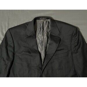Bill Blass Men’s Blazer 46R  Gray 100% Wool Sport Coat Jacket